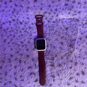 Apple Smartwatch with Red Band